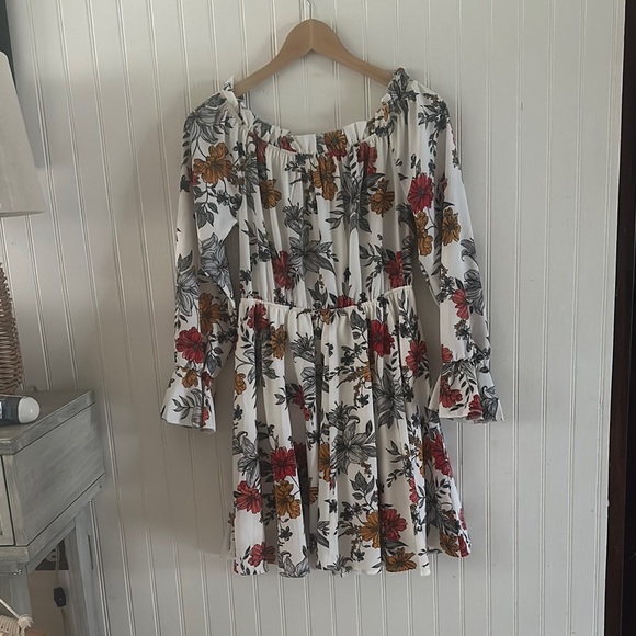 SHEIN Floral Mini Dress with Lace Detail sz M - Picture 8 of 10